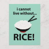 飯なしでは生きられない丼 ポストカード (正面)