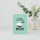 飯なしでは生きられない丼 名刺 (スタンド正面)