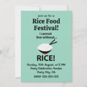飯なしでは生きられない丼 招待状 (正面)