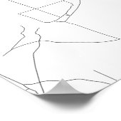 飯田穂（白黒番） ポスター (角)