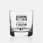 飲おもしろいみ化学ワードアート ウイスキーグラス (正面)