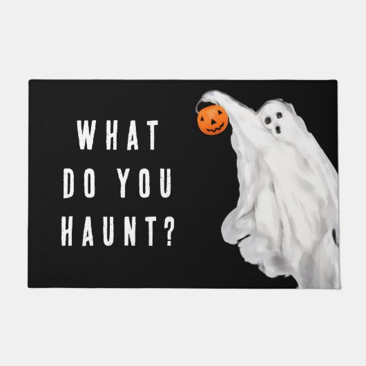 飲おもしろいみ大人ハロウィン幽霊 ドアマット (正面)