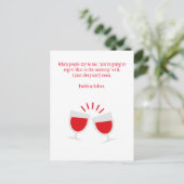 飲おもしろいみ替え葉書 ポストカード (スタンド正面)