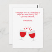 飲おもしろいみ替え葉書 ポストカード (正面/裏面)