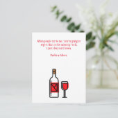 飲おもしろいみ替え葉書 ポストカード (スタンド正面)