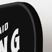 飲おもしろいパーソナライズされたみビール ピックルボールラケット (左詳細)