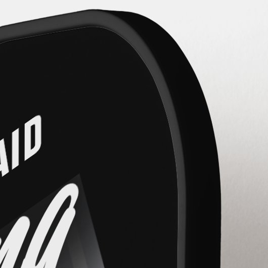 飲おもしろいパーソナライズされた習ピノバラ ピックルボールラケット (左詳細)