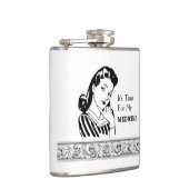 飲おもしろい酒引用文レトロ女性アルコール医療 フラスク (右)