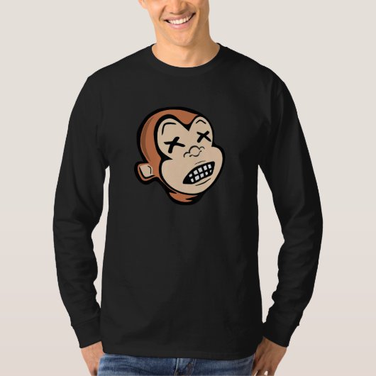 飲おもしろいMonkey Dead Monkey Xx飲 Drink P Tシャツ (正面)