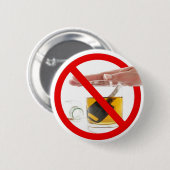 飲まないし、運転しないで下さい 缶バッジ (正面&裏面)