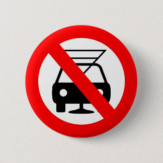 飲まないし、運転しないで下さい 缶バッジ