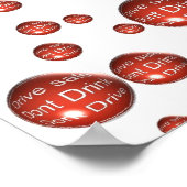 飲まないで赤く運転する ポスター (角)