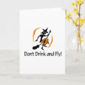 飲まないで魔女を飛ばす カード (黄色い花)