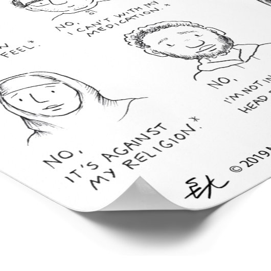 飲まないポスター ポスター (角)