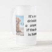 飲まない独り犬の恋人2ペットの写真 フロストグラスビールジョッキ (正面左)