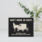 飲まない、または運転しない ポストカード (スタンド正面)
