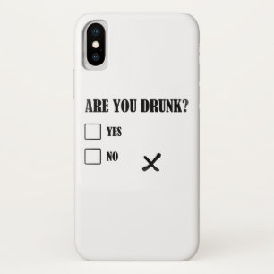 飲まれたおもしろいなテキストメッセージのイラストレーションのquesあり iPhone x ケース