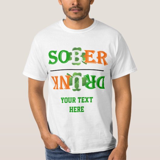 飲まれたセントパトリックのおもしろいな日 Tシャツ (正面)