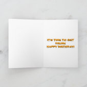 飲まれたバースデー・カードを得る時間 カード (内部)