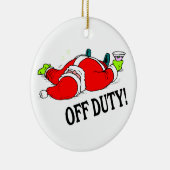 飲まれる休みのサンタ セラミックオーナメント (右)