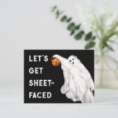 飲みおもしろいた大人ハロウィーン幽霊パーティー シーズンポストカード (スタンド正面)