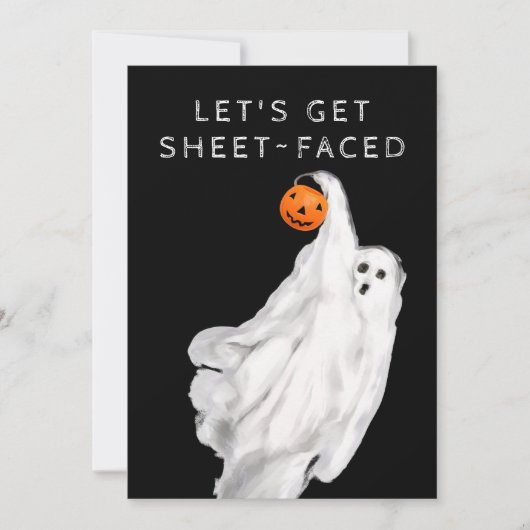 飲みおもしろいた大人ハロウィーン幽霊パーティー 招待状 (正面)