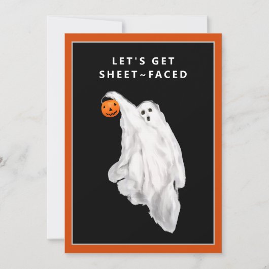 飲みおもしろいた大人ハロウィーン幽霊パーティー 招待状 (正面)