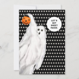 飲みおもしろいた大人ハロウィーン幽霊パーティー 招待状