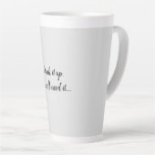 飲みおもしろいよシンプルうだ カフェラテマグ (右アングル)