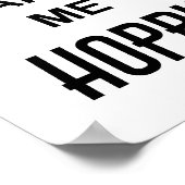 飲みおもしろいパーティー引用文ビールは私をホッとする ポスター (角)