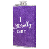 飲みおもしろい引用文グリッタースパークルグラムスタイリッシュ フラスク (左)