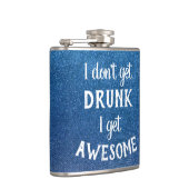 飲みおもしろい引用文シスタイリッシュックグリッタースパークル フラスク (右)