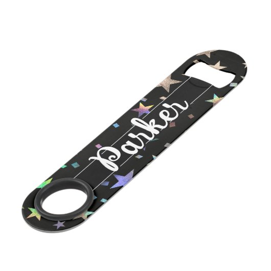 飲みおもしろい引用文ホロフェイクフィックレインボースター スピード栓抜き (裏面アングル)