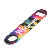 飲みおもしろい引用文レインボータイダイ銀河系宇宙 スピード栓抜き (裏面アングル)