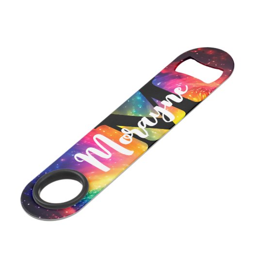 飲みおもしろい引用文レインボータイダイ銀河系宇宙 スピード栓抜き (裏面アングル)