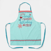 飲みおもしろい物と休日ベーキング引用文文字 エプロン (正面)