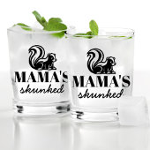 飲みおもしろい飲みが大好きな母へのスカンクギフト ウイスキーグラス