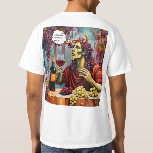 飲みすぎた Tシャツ (裏面)