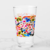 飲みカラフルガラスのタンブラー タンブラーグラス (正面)
