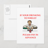 飲みジョーク ポストカード (正面/裏面)