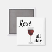 飲みバラ終日 |ワイングラス マグネット (正面/裏面)
