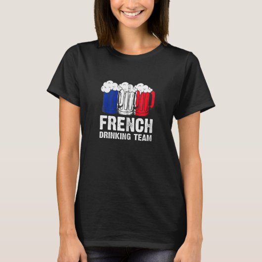 飲みフランスのチームFrance Zip Tシャツ (正面)