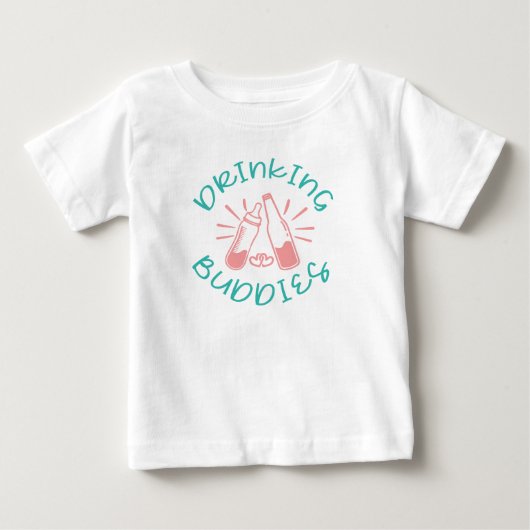 飲み仲間 ベビーTシャツ (正面)