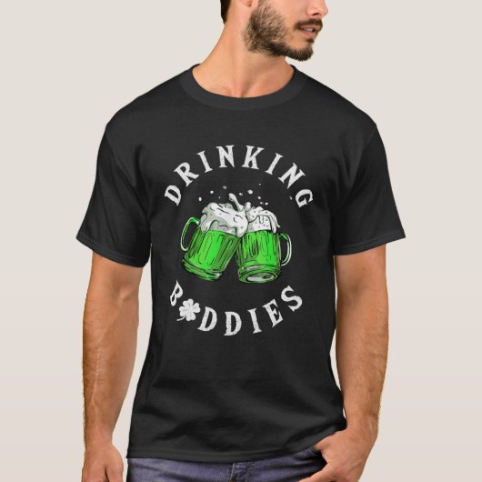 飲み仲間St Patrick s DayアイリッシュマッチングB Tシャツ (正面)