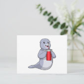 飲み口で封じる ポストカード (スタンド正面)