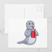 飲み口で封じる ポストカード (正面/裏面)