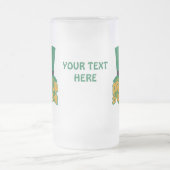 「飲み干してアイルランド人になれ！」とカスタムのマグカップ フロストグラスビールジョッキ (中央)