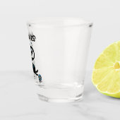 飲み干しのカラスのショットグラス ショットグラス (右)