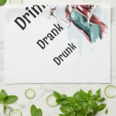 飲み干し飲、 キッチンタオル (折り畳み)