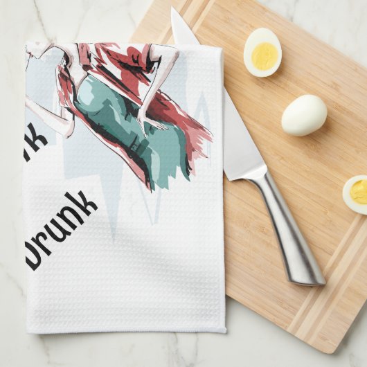 飲み干し飲、 キッチンタオル (四つ折り)